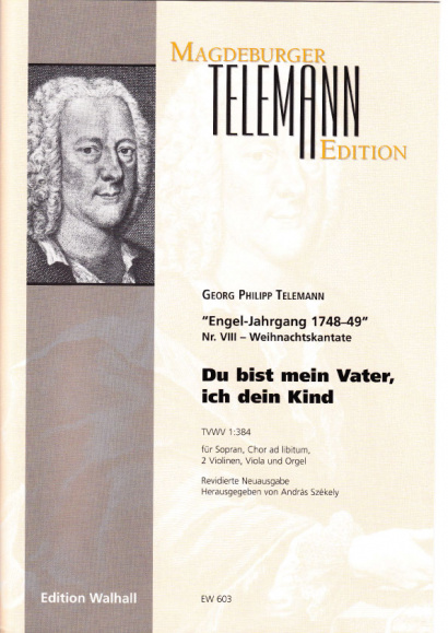 Telemann, Georg Philipp (1681–1767): Du bist mein Vater, ich dein Kind<br>- score & parts