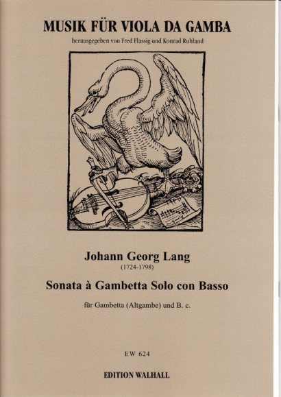 Lang, Johann Georg (1724–1798): Sonata à Gambetta Solo con Basso