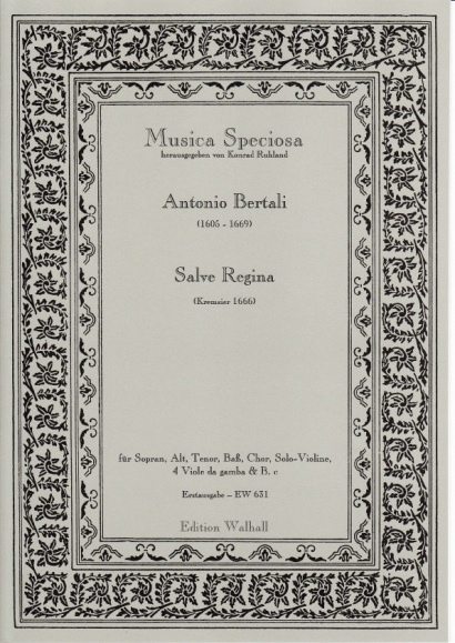 Bertali, Antonio (1605-1669): Salve Regina