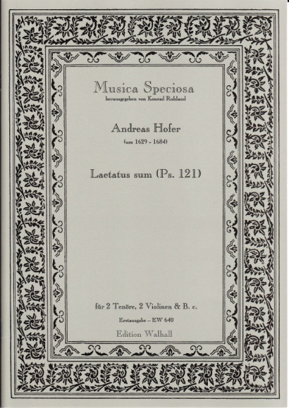 Hofer, Andreas (~1629-1684): Laetatus sum