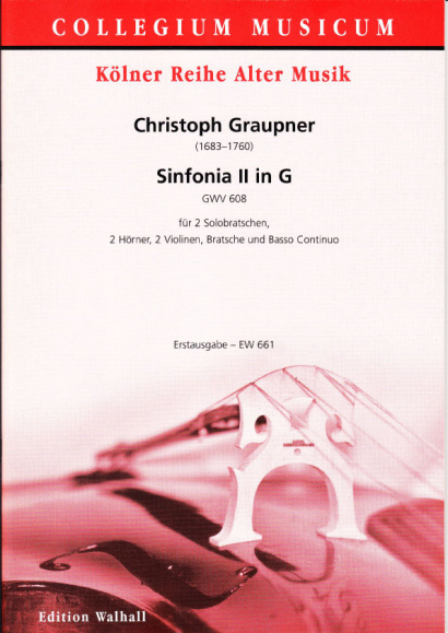 Graupner, Christoph (1683–1760): Sinfonia II in G – Partitur