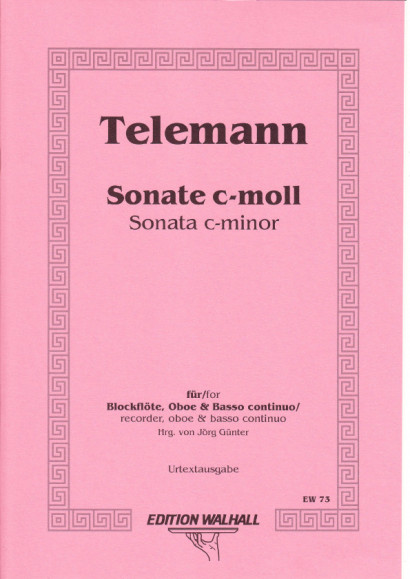 Telemann, Georg Philipp (1681–1767): Sonate c-Moll TWV 42:c2