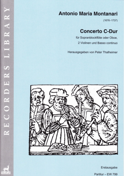 Montanari, Antonio Maria (1676–1737): Concerto C-Dur<br>– Klavierauszug