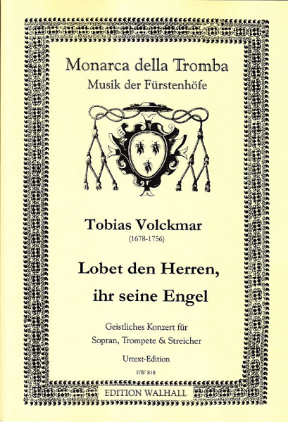 Volckmar, Tobias (1678–1756): Lobet den Herren, ihr seine Engel<br>– Partitur und Stimmen