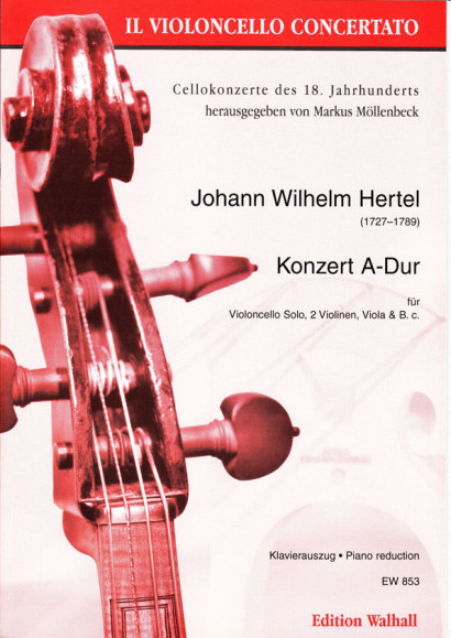 Hertel, Johann Wilhelm (1727- 1789): Konzert A-Dur (1759)<br>- piano reduction