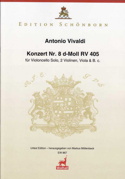 Vivaldi, Antonio: Concert No. 8 D Minor RV 405<br> – Score