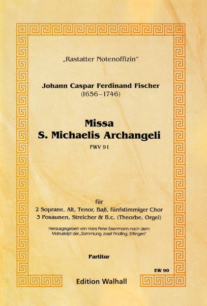 Fischer, Johann Caspar Ferdinand (1656–1746): Missa Sancti Michaelis Archangeli<br>- Cembalostimme = Partitur