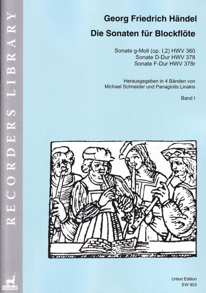 Händel, Georg Friedrich (1685– 1759):<br>Die Sonaten für Blockflöte<br>Band I