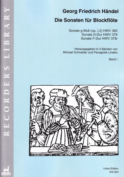 Händel, Georg Friedrich (1685– 1759):<br>Die Sonaten für Blockflöte<br>Band I