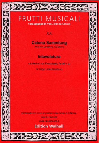 Catena Sammlung: Intavolatura (17. Jh.)<br>- Volume II