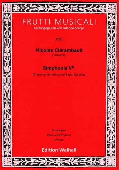 Clérambault, Nicolas (1676–1749): Simphonia Va – Chaconne