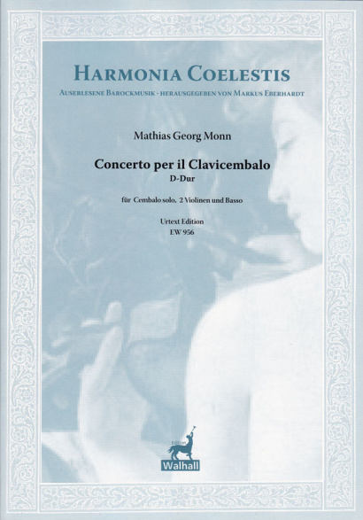 Monn, Mathias Georg (1717–1750): Concerto per Clavicembalo D Major<br>– Score & parts