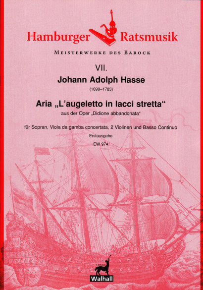 Hasse, Johann Adolph (1699–1783): Aria „L’augeletto in lacci stretta“