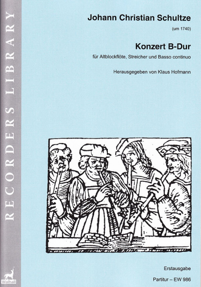 Schultze, Johann Christian (um 1740): Konzert B-Dur