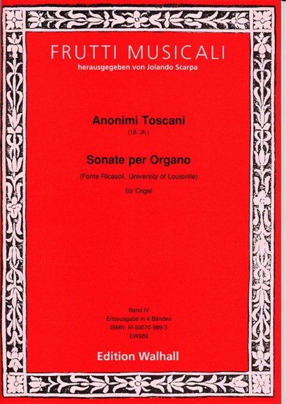 Anonimi Toscani (18th century): Sonate per Organo – Fonte Ricasoli