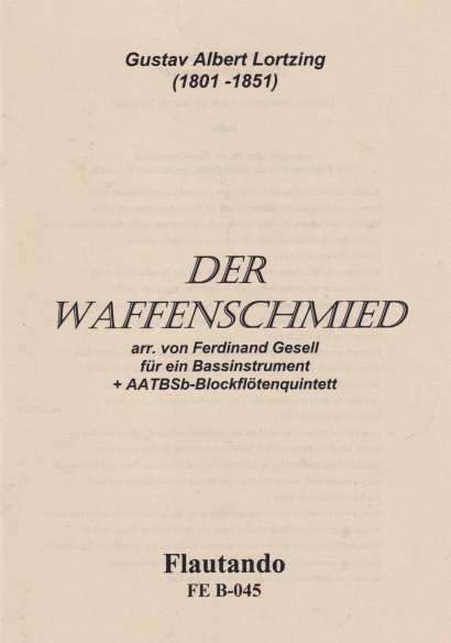 Lortzing, Gustav A. (1801–1851): Arie aus dem „Der Waffenschmied“