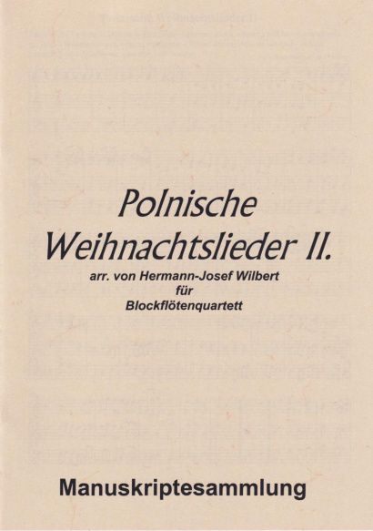 Wilbert, Hermann-Josef (*1933): Polish Christmas Songs II