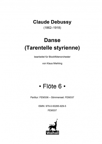 Debussy, Claude (1862–1918):<br />Danse (Tarantelle styrienne)<br /><br />Stimmen, je