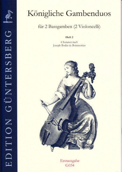 Königliche Gambenduos (Berlin, 18th century): Benda, Boismortier, Corelli, Leclair, Mascitti, Montanari, Senallié, Somis<br>- Volume II: Boismortier