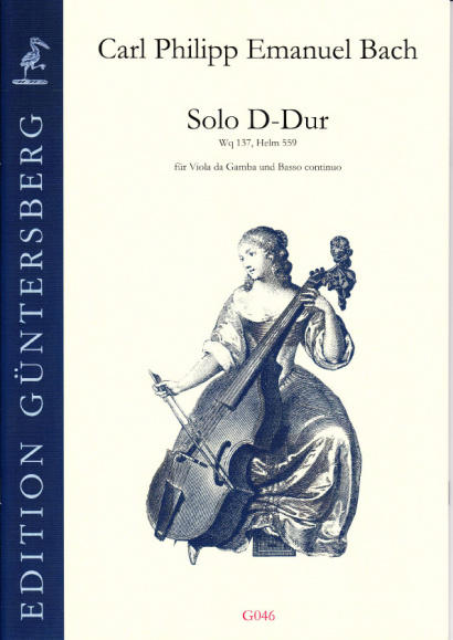 Bach, Carl Philipp Emanuel (1681- 1767): Solo D-Dur Wq 137