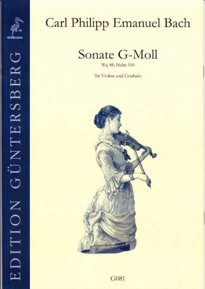 Bach, Carl Philipp Emanuel  (1714-1788): Sonate g-Moll H.510