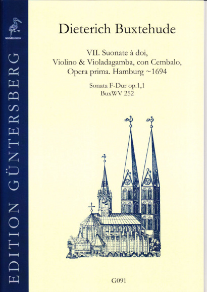 Buxtehude, Dieterich (~1637-1707): VI. Suonate à doi, Violino & Violadagamba, con Cembalo, Opera prima BuxWV 252-258<br>- Sonata F major