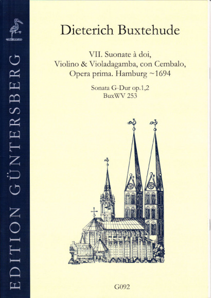 Buxtehude, Dieterich (~1637-1707): VI. Suonate à doi, Violino & Violadagamba, con Cembalo, Opera prima BuxWV 252-258<br>- Sonata G-Dur