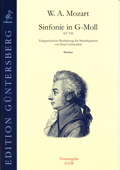 Mozart, Wolfgang Amadeus (1756-1791): Symphony in G minor KV 550<br>- score