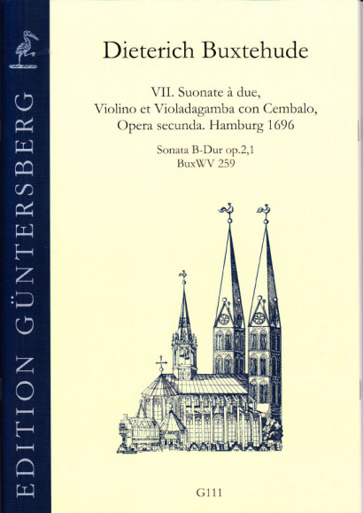 Buxtehude, Dieterich (1637-1707): VII. Suonate à due, Violino et Violadagamba con Cembalo, Opera secunda. BuxWV 259-265<br>- Set mit 7 Sonaten statt 129,50 €