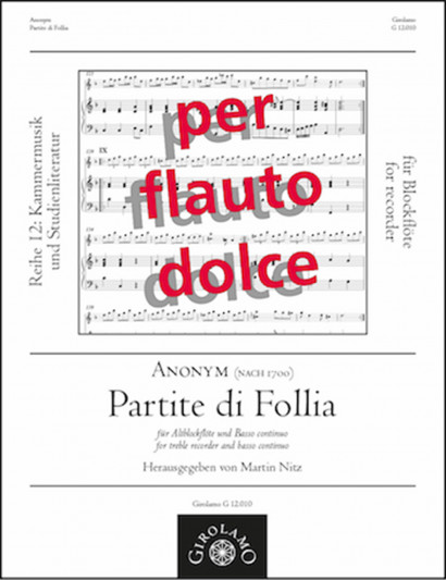 Anonymus (nach 1700): Partite di Follia