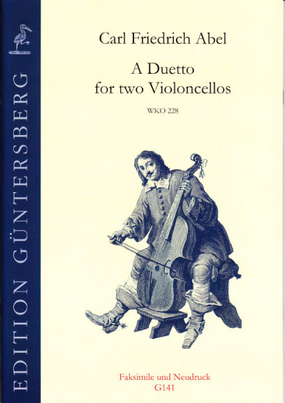 Abel, Carl Friedrich (1732-1787): A Duetto for two Violoncellos
