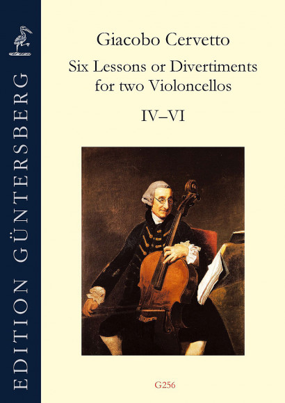 Cervetto, Giacobo (1682–1783): Six Lessons or Divertiments op. 4<br>– Lessons IV–VI