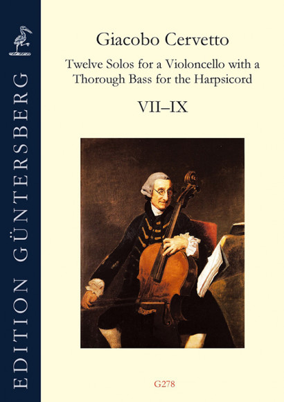 Cervetto, Giacobo (1682–1783): Twelve Solos op. 2<br>Sonaten VII–IX