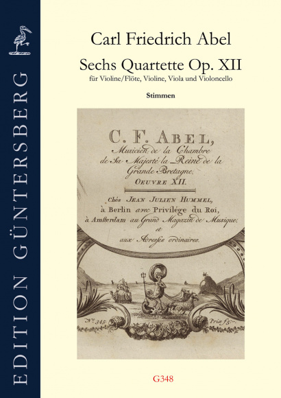 Abel, Carl Friedrich (1732–1787): Six Quartets op. 12 – Parts