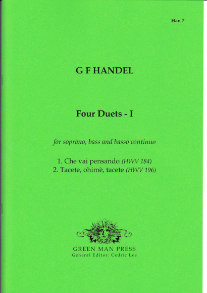 Händel, Georg Friedrich (1685-1759): Vier Duette - I & II<br>- Band I (HWV 184, 196)