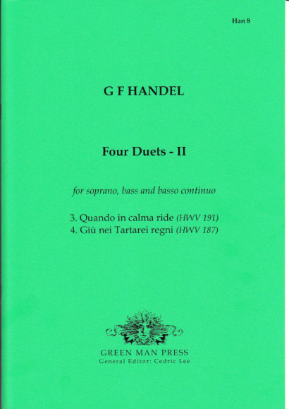 Händel, Georg Friedrich (1685-1759): Vier Duette - I & II<br>- Volume II (HWV 187, 191)