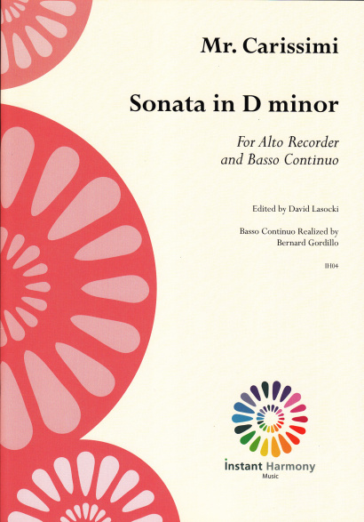 Carissimi, Giacomo ? (1605–1674): Sonate d-Moll 