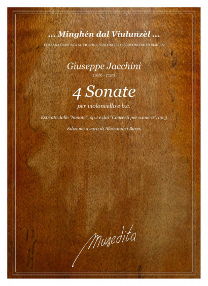 Jacchini, Giuseppe (1676–1727):<br>4 Sonate aus op. 1 und op. 3