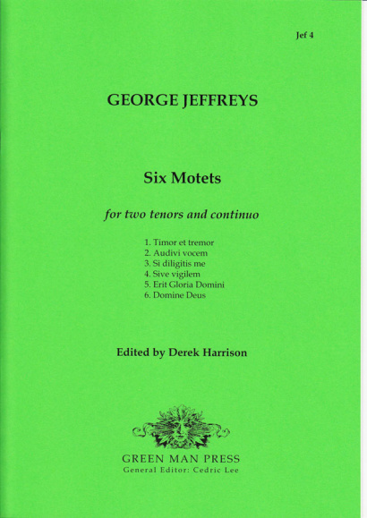 Jeffreys, George (?–1685): Six Motets