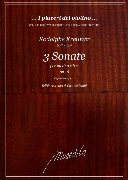Kreutzer, Rodolphe (1766–1831): 3 Sonate op. 16