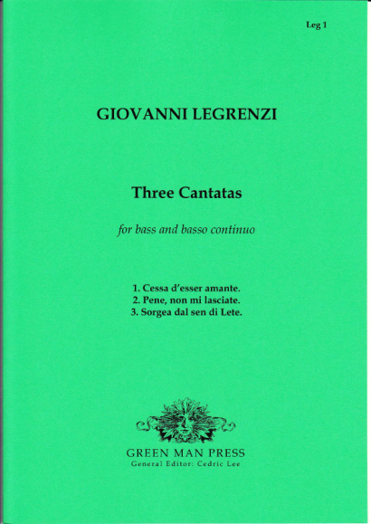 Legrenzi, Giovanni (~1626-1690): Drei Kantaten für Solo-Baß