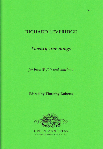 Leveridge, Richard (1670–1758): Twenty-one Songs