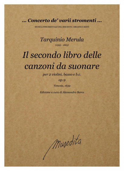 Merula, Tarquinio (1595–1665): Il secondo libro delle canzoni op. 9