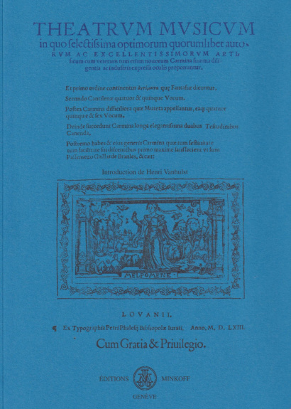 Phalèse, Pierre (1550–1629): Theatrum Musicum 1563