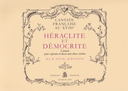 Stuck (Batistin), Jean-Baptiste (1680–1755): Héraclite et Démocrite