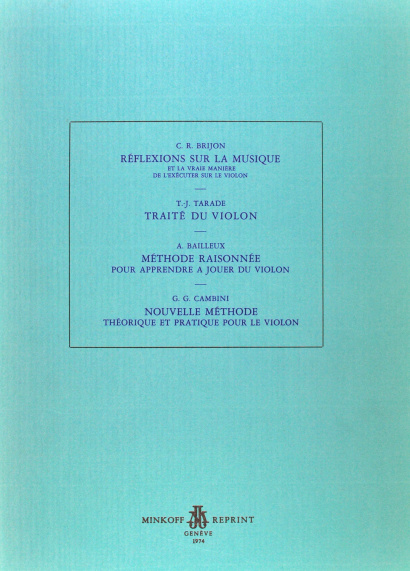 BRIJON, C.-R. (c.1720-d.?) & TARADE, Théodore-Jean & BAILLEUX, Antoine & CAMBINI, Giovanni Giuseppe