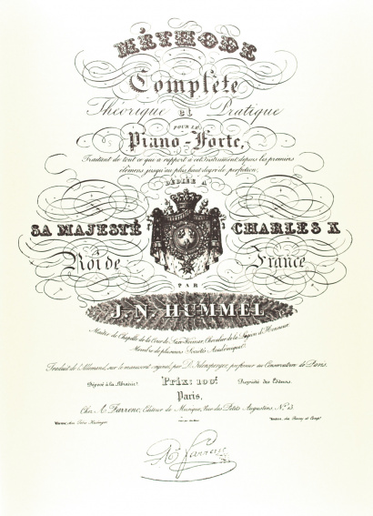 HUMMEL, Johann Nepomuk (1778–1837): Méthode complète