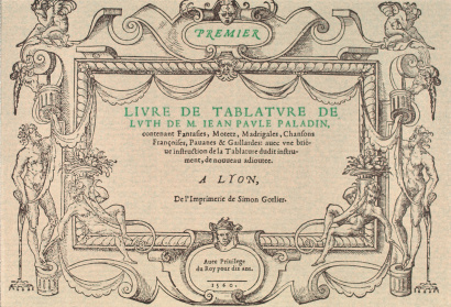 PALADINO, Giovanni Paolo (b.?–c.1566): Premier livre