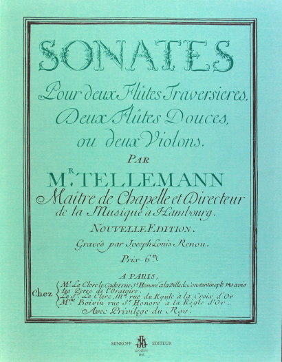 TELEMANN, Georg Philipp (1681–1767): Sonates