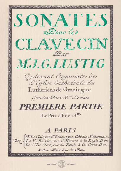 Lustig, Jacob Wilhelm (1706–1796): 6 Sonates